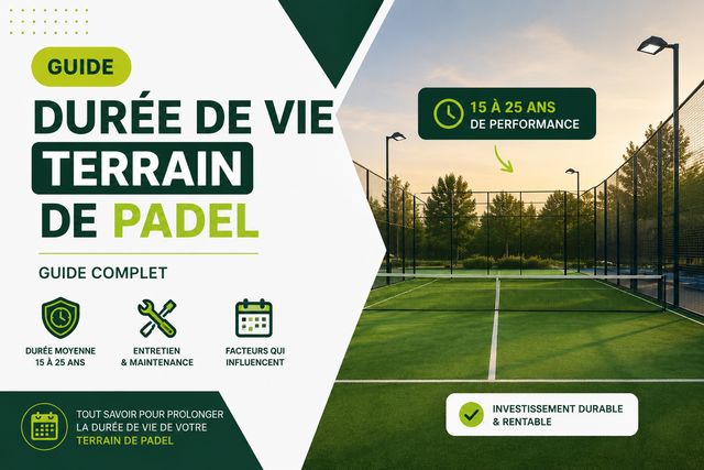 Durée de vie d'un terrain de padel