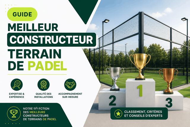 Comparatif des meilleurs constructeurs de terrain de padel en France